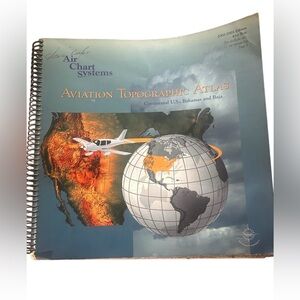 Aviation topographic, Atlas, air chart book for US, Bahamas, and Baja